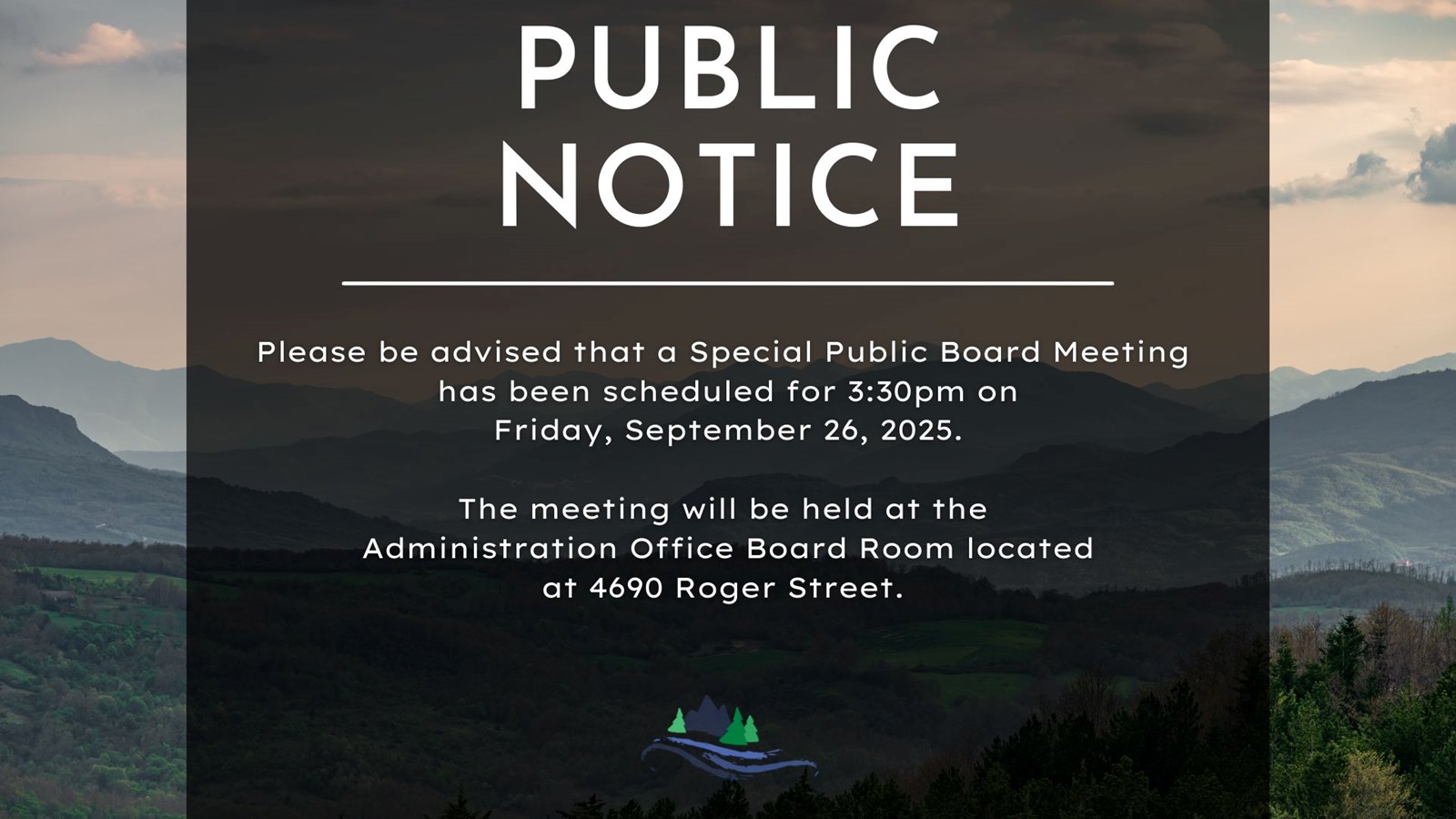 Special Public Board Meeting - Sept 2025