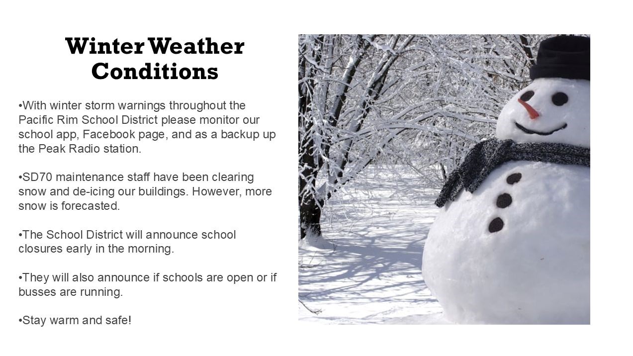 Winter Weather Conditions