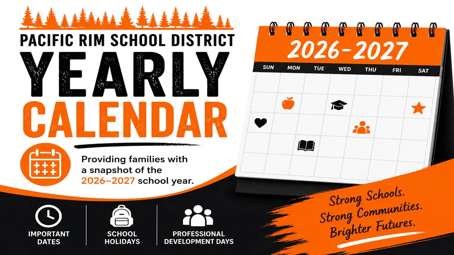 Pacific Rim School District Yearly Calendar