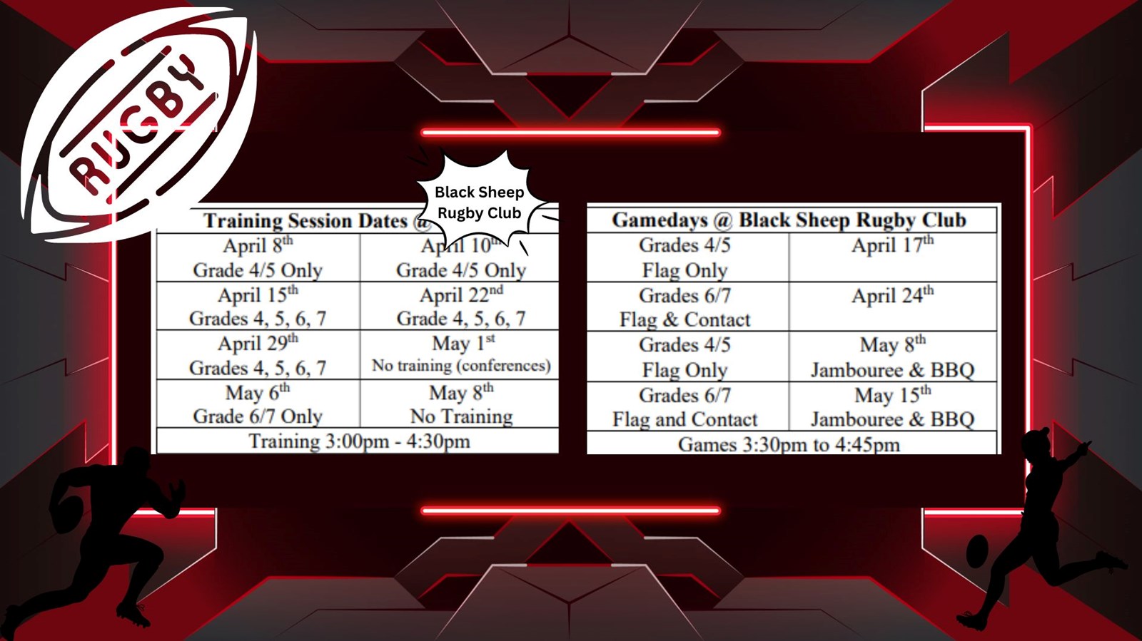 Rugby Schedule