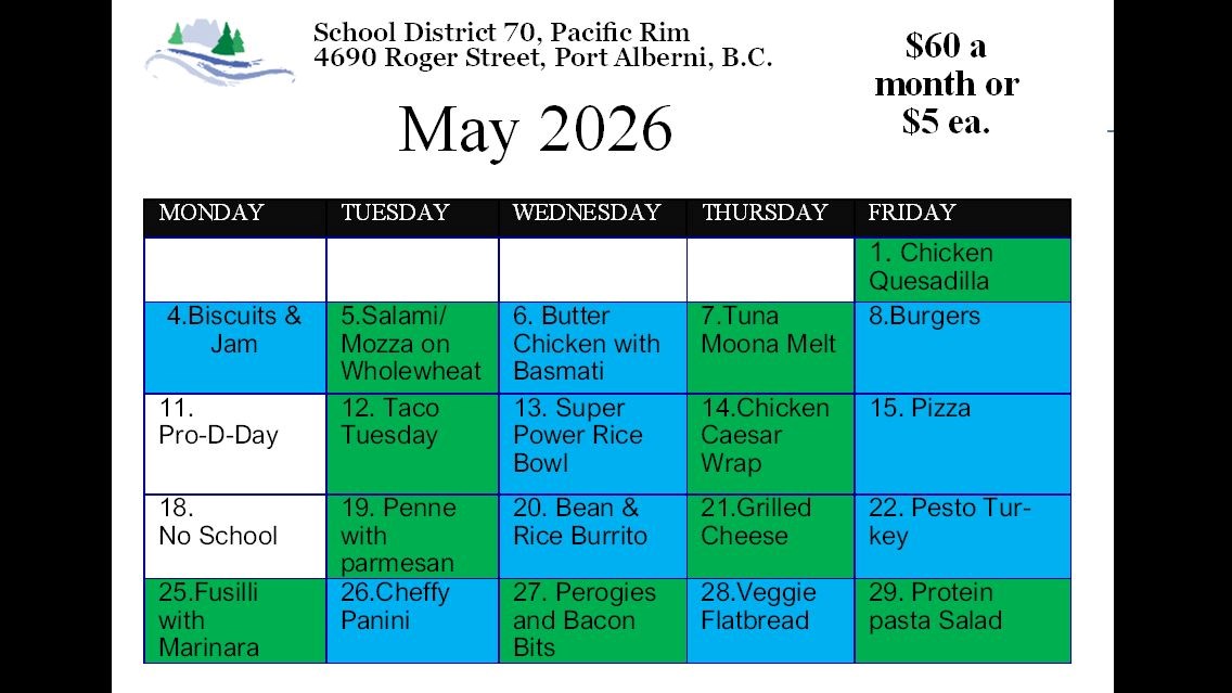 May Lunch Program