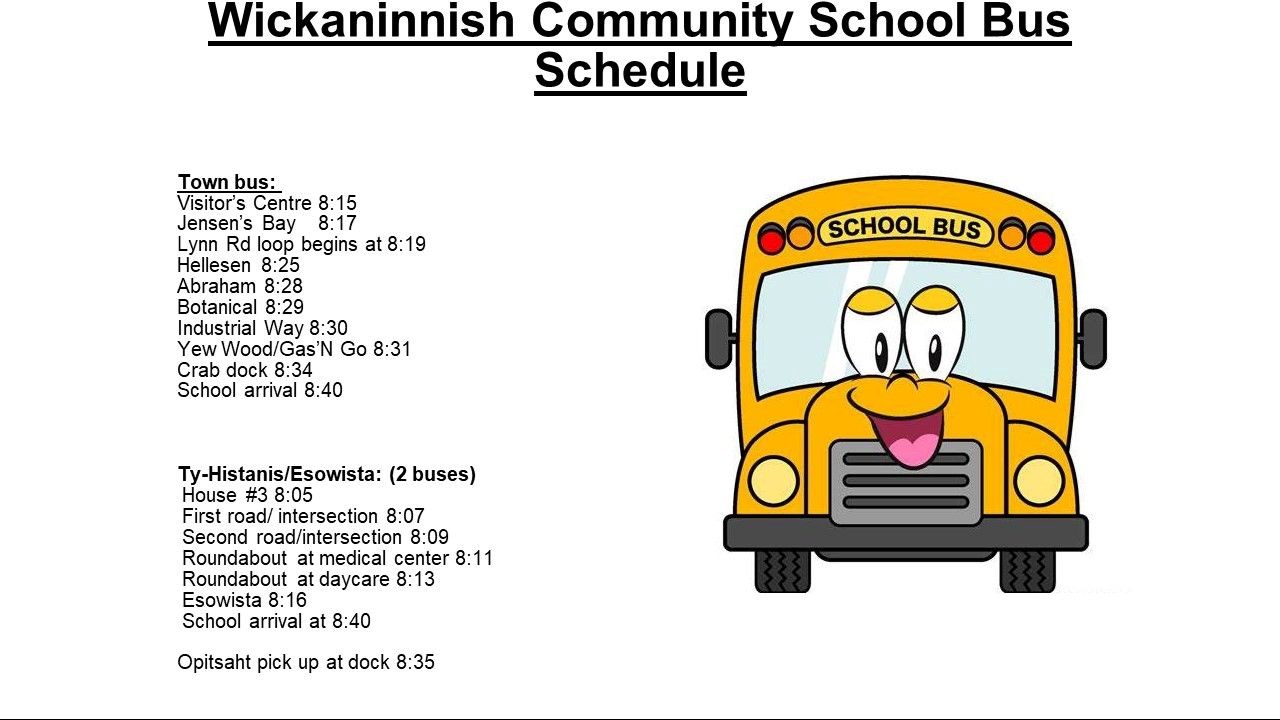 Regular Bus Schedule