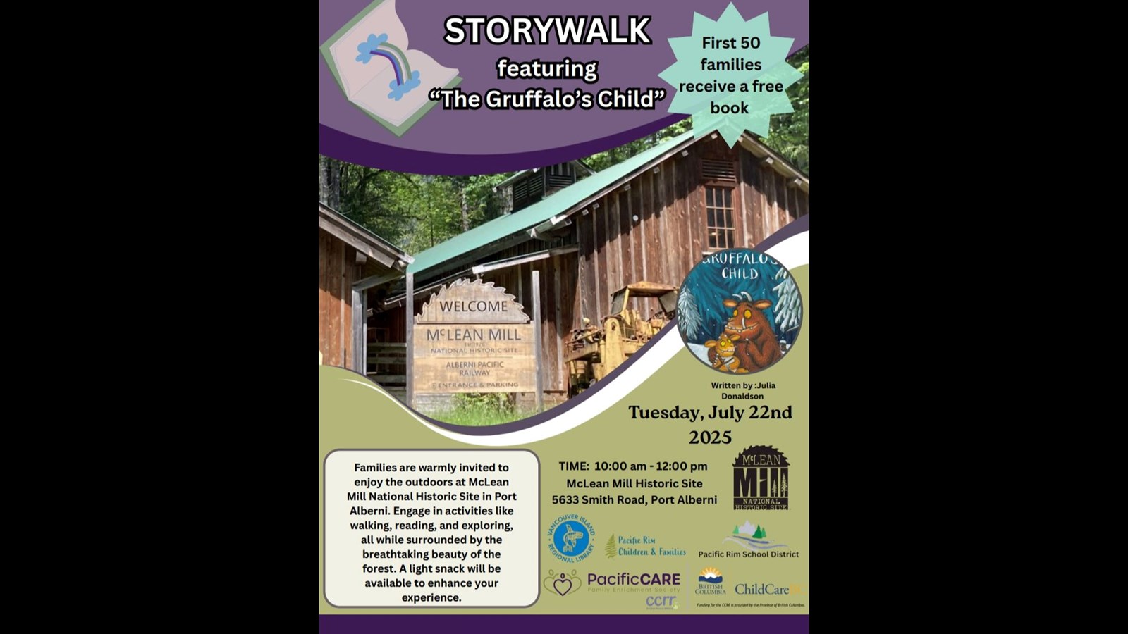 STORYWALK featuring "The Gruffalo's Child"