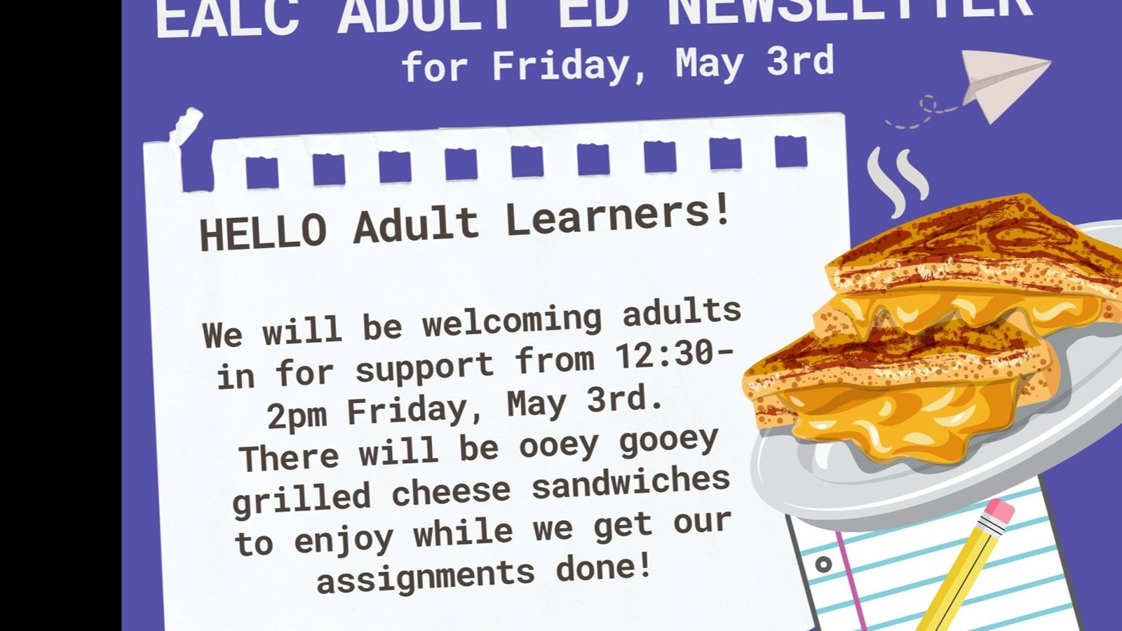 Adult Newsletter May 3